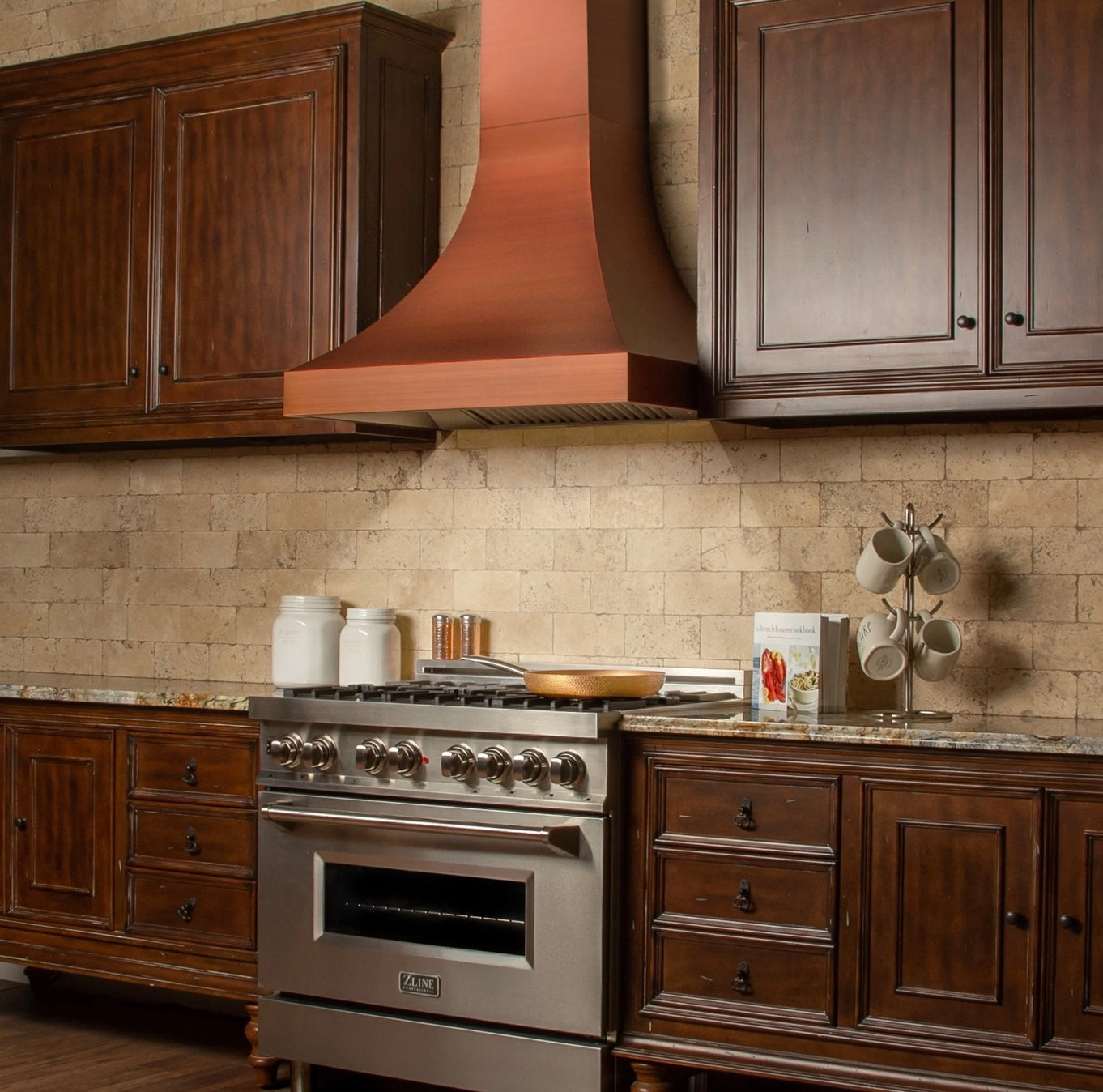 ZLINE 36 Unfinished Wooden Island Mount Range Hood (9373UF-36)